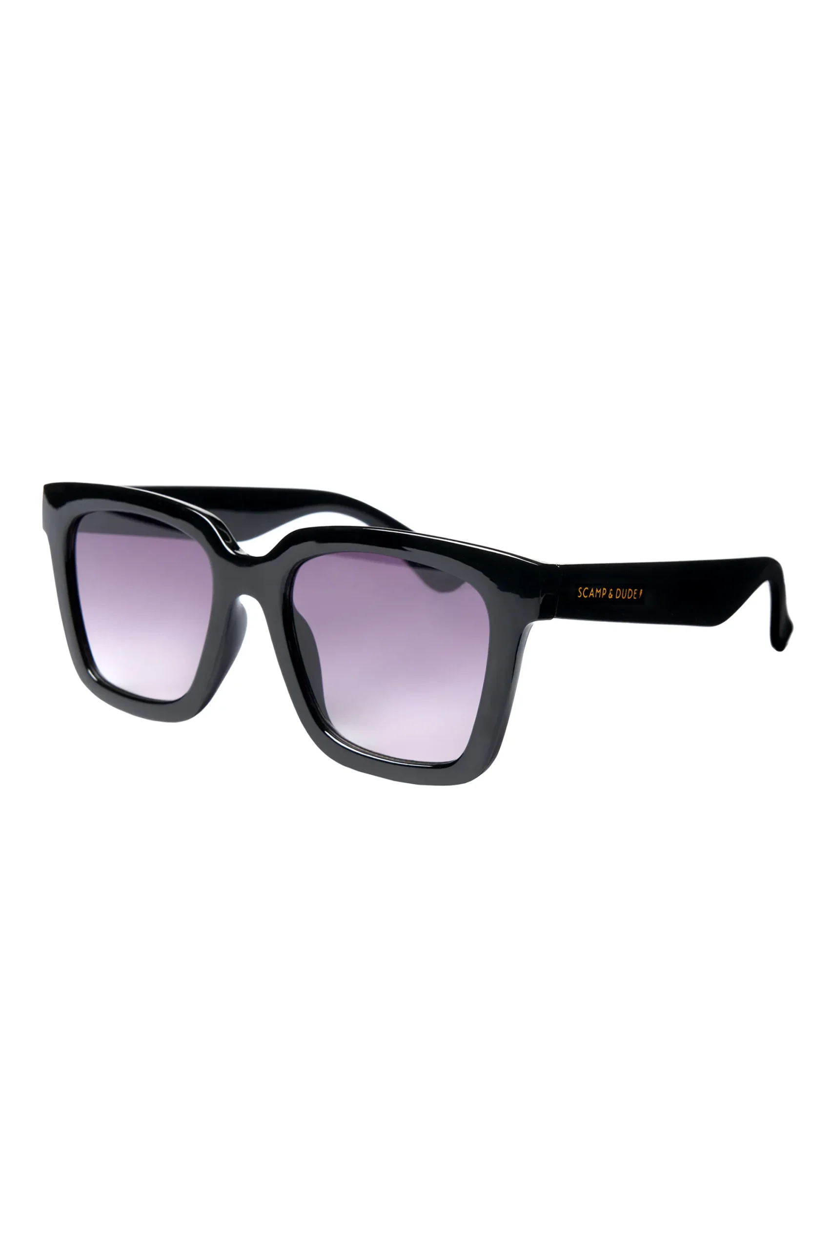 Women Scamp & Dude Anais Black Square Sunglasses