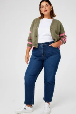 Women Scamp & Dude Authentic Indigo Boyfriend Jeans