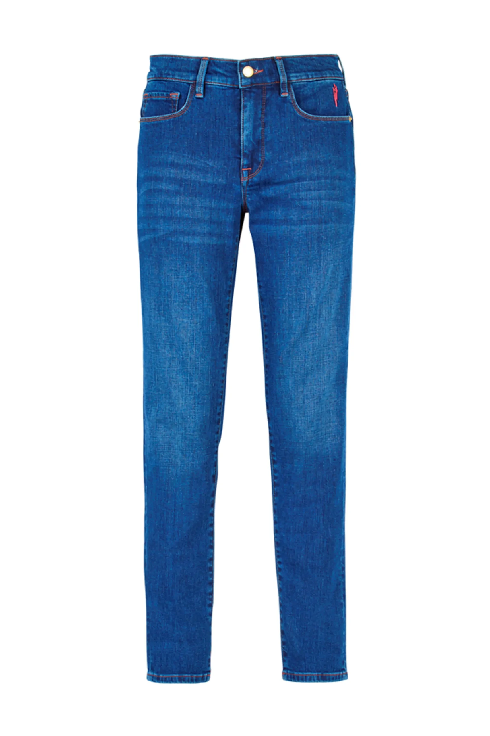 Women Scamp & Dude Authentic Indigo Girlfriend Jeans