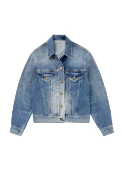 Women Scamp & Dude Authentic Indigo Trucker Denim Jacket