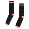 Women Scamp & Dude Black and Grey Leopard Sport Socks