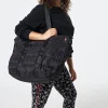 Women Scamp & Dude Black Large Puffer Tote Bag