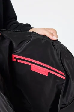 Women Scamp & Dude Black Large Puffer Tote Bag