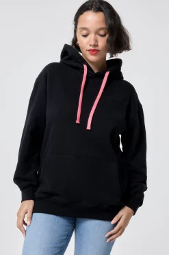 Women Scamp & Dude Black Longline Hoodie
