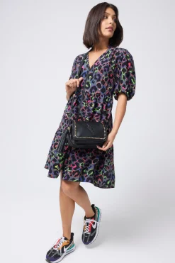 Women Scamp & Dude Black Twin Compartment Cross Body Bag