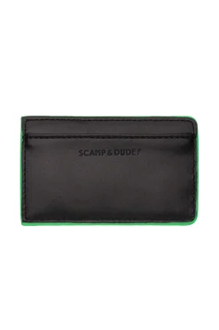 Women Scamp & Dude Black with Green Card Holder