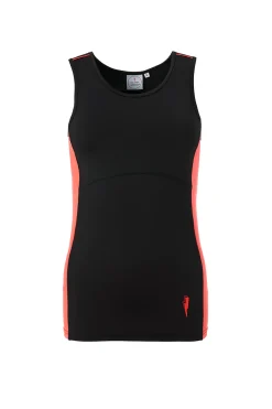 Women Scamp & Dude Black with Neon Coral Lightweight Active Vest