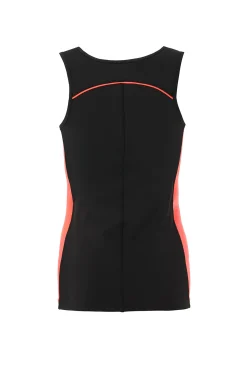 Women Scamp & Dude Black with Neon Coral Lightweight Active Vest