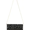Women Scamp & Dude Black with Pewter Hot Fix Leopard Cross Body Bag