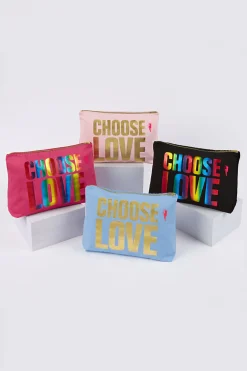 Women Scamp & Dude CHOOSE LOVE Chambray with Gold Foil Charity Swag Bag