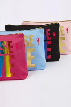 Women Scamp & Dude CHOOSE LOVE Pink with Gold Foil Charity Swag Bag