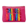 Women Scamp & Dude CHOOSE LOVE Pink with Metallic Rainbow Foil Charity Swag Bag