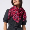 Women Scamp & Dude COMING SOON: Red with Pink and Black Pop Leopard Charity Super Scarf