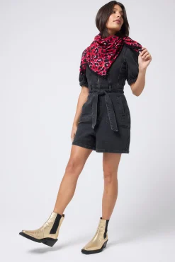 Women Scamp & Dude COMING SOON: Red with Pink and Black Pop Leopard Charity Super Scarf