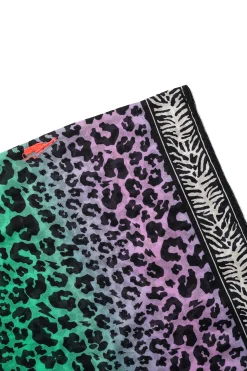 Women Scamp & Dude Green Ombre Engineered Animal Print Kaftan