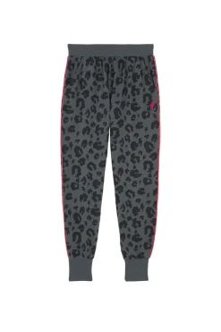 Women Scamp & Dude Grey Leopard Cosy Joggers