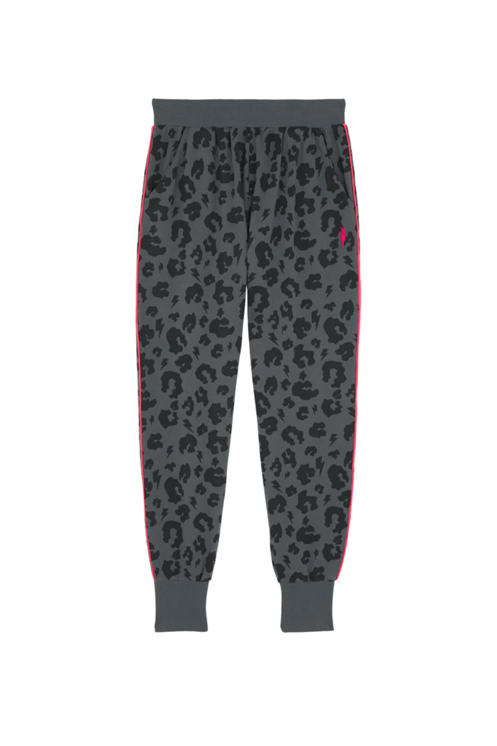 Women Scamp & Dude Grey Leopard Cosy Joggers