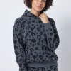Women Scamp & Dude Grey Leopard Hoodie