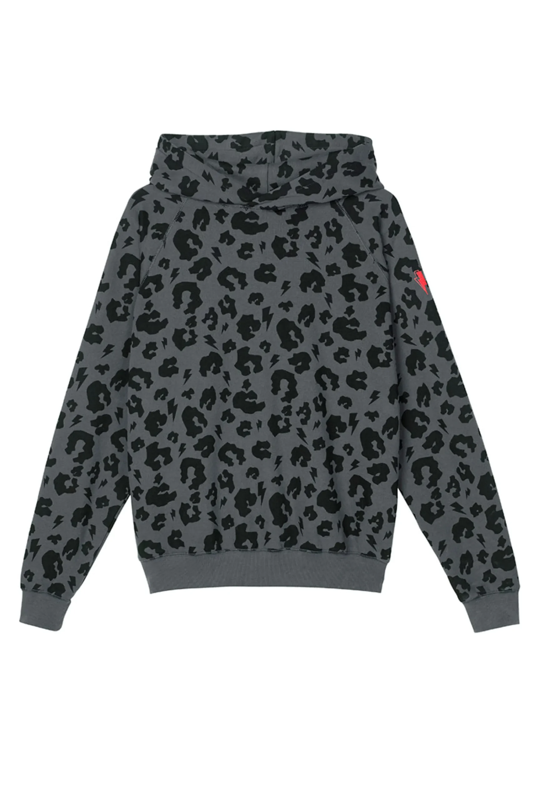 Women Scamp & Dude Grey Leopard Hoodie