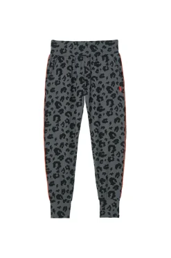 Women Scamp & Dude Grey Leopard Slouch Joggers