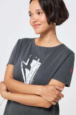 Women Scamp & Dude Grey Slogan Print T-Shirt