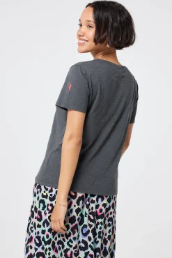 Women Scamp & Dude Grey Slogan Print T-Shirt