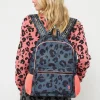 Women Scamp & Dude Grey with Black Leopard Backpack