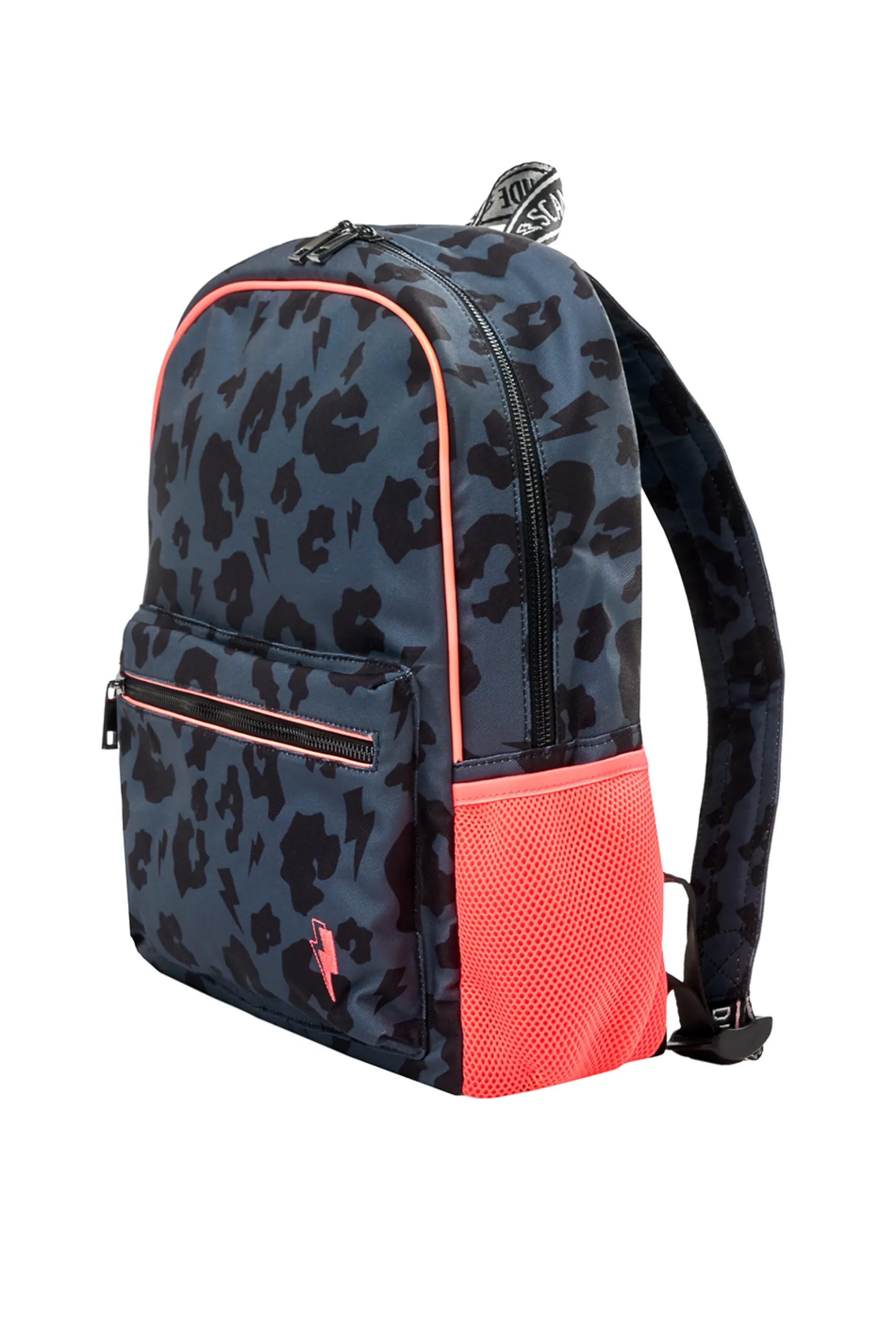 Women Scamp & Dude Grey with Black Leopard Backpack