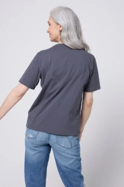 Women Scamp & Dude Grey with Multi Coloured Sequin and Foil Lightning Bolt T-Shirt