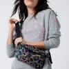 Women Scamp & Dude Grey with Rainbow Shadow Leopard Puffer Bum Bag
