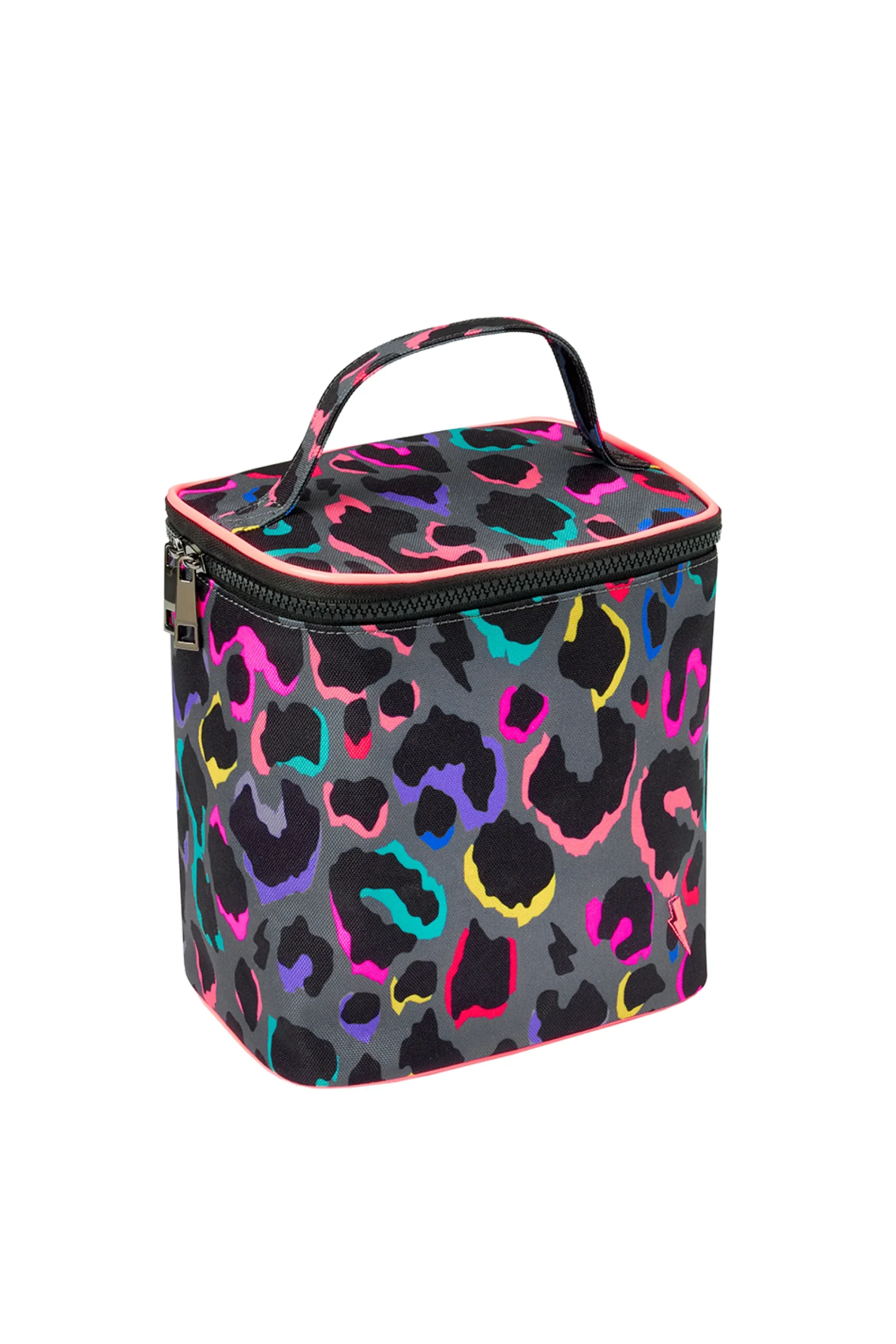 Women Scamp & Dude Grey with Rainbow Shadow Leopard Lunch Bag