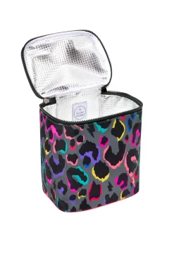 Women Scamp & Dude Grey with Rainbow Shadow Leopard Lunch Bag