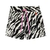 Women Scamp & Dude Ivory with Black Shadow Tiger Floaty Shorts