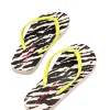Women Scamp & Dude Ivory with Black Shadow Tiger Flip Flops