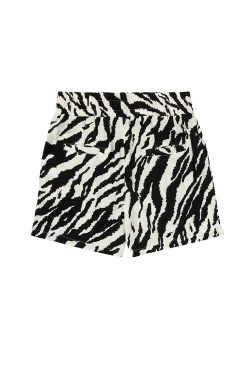 Women Scamp & Dude Ivory with Black Shadow Tiger Floaty Shorts