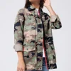 Women Scamp & Dude Khaki Camo Print Organic Cotton Utility Jacket