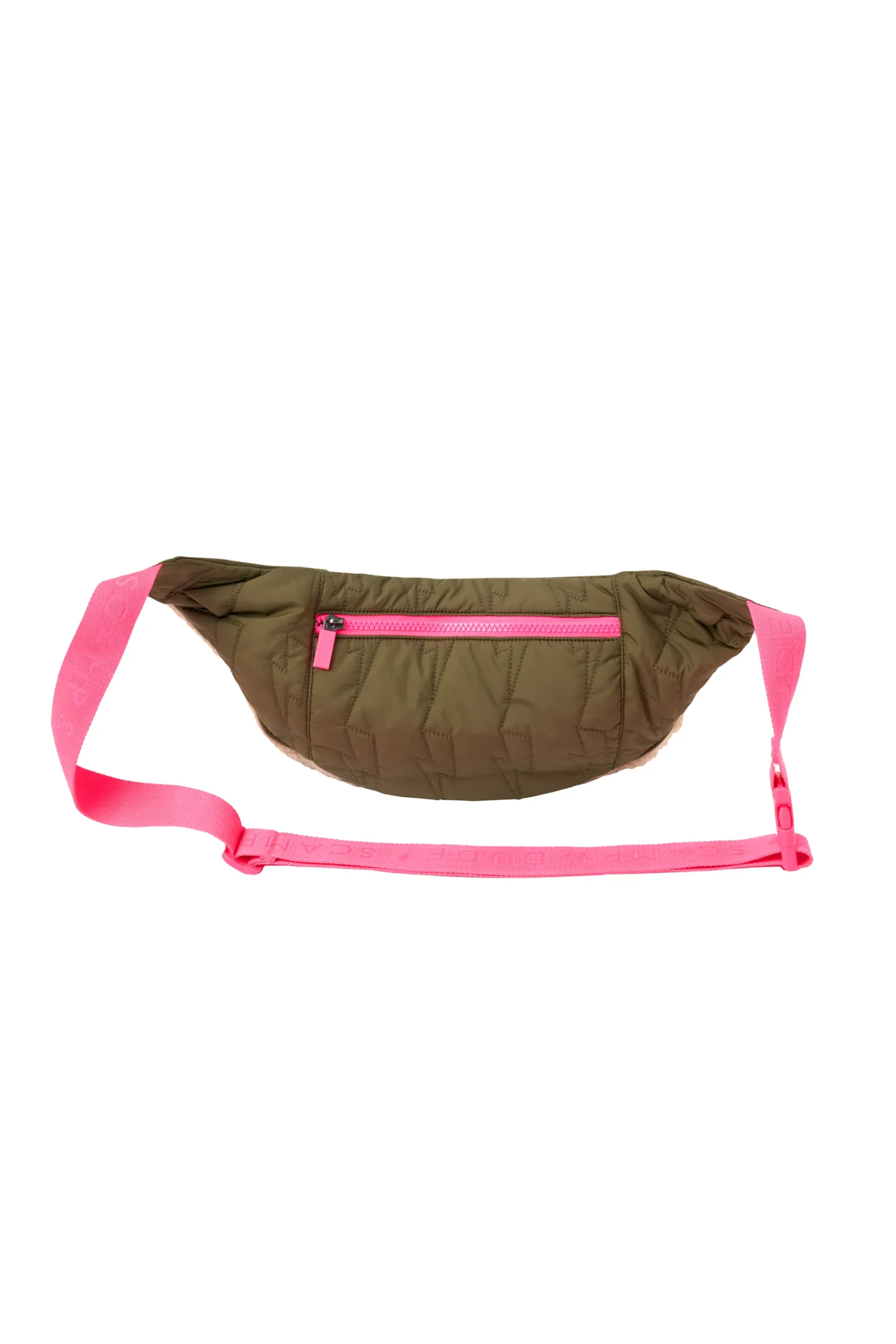 Women Scamp & Dude Khaki Quilted with Borg Bum Bag