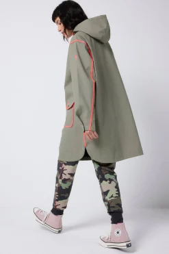 Women Scamp & Dude Khaki Raincoat