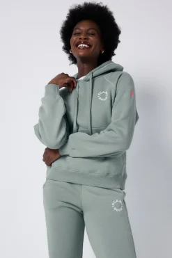 Women Scamp & Dude Khaki Scamp & Dude Logo Relaxed Hoodie