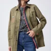 Women Scamp & Dude Khaki Utility Jacket