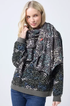 Women Scamp & Dude Khaki Wild Camo Charity Super Scarf