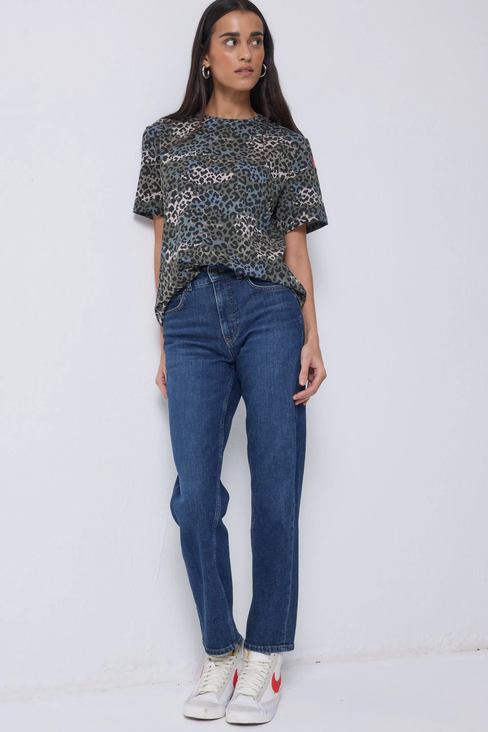 Women Scamp & Dude Khaki Wild Camo T-Shirt