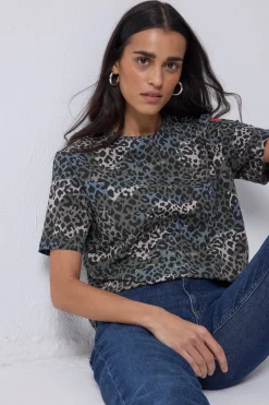 Women Scamp & Dude Khaki Wild Camo T-Shirt