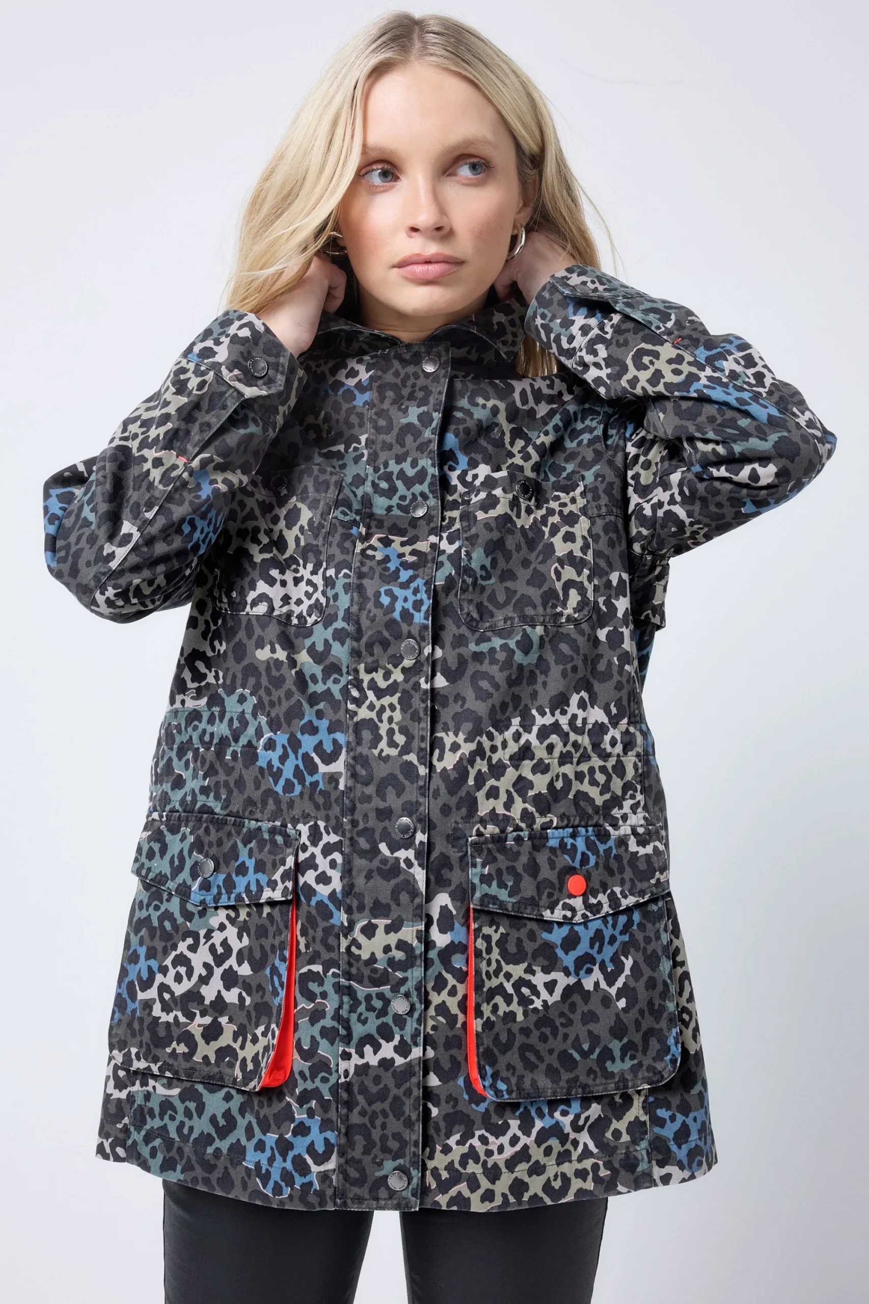 Women Scamp & Dude Khaki Wild Camo Utility Jacket