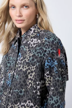 Women Scamp & Dude Khaki Wild Camo Utility Jacket