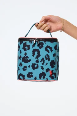 Women Scamp & Dude Khaki with Black Leopard Lunch Bag