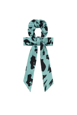 Women Scamp & Dude Khaki with Black Leopard Bow Scrunchie