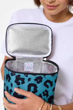 Women Scamp & Dude Khaki with Black Leopard Lunch Bag