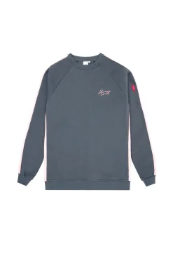 Women Scamp & Dude Khaki with Pink Colourblock Relaxed Sweatshirt