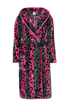 Women Scamp & Dude Khaki with Pink Stripe and Leopard Dressing Gown